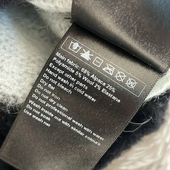 Ba&sh lady pullover Alpaca striped sweater made in Italy - size 0 - Picture 10 of 10